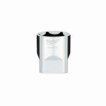 MILWAUKEE Milwaukee 45-34-9110 Socket, 1-1/8 in Socket, 1/2 in Drive, 6-Point, Chrome Vanadium Steel, Chrome TOOLS MILWAUKEE