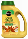 SCOTTS MIRACLE GRO Shake 'N Feed All Purpose Plant Food Plus Weed Preventer1, 4.5 Lbs.