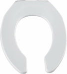 BEMIS Bemis M955C-000 Toilet Seat with Cover, Round, Plastic, White, Sta-Tite Hinge PLUMBING, HEATING & VENTILATION BEMIS   