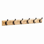 ASSA ABLOY AMERICAS RESIDENTIALI NC Hook Rail, 6 Bronze Hooks on Natural Rail, 27 In. HARDWARE & FARM SUPPLIES ASSA ABLOY AMERICAS RESIDENTIALI NC