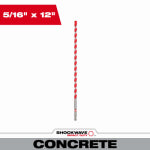 MILWAUKEE Milwaukee SHOCKWAVE Impact Duty 48-20-9017 Drill Bit, 5/16 in Dia, 12 in OAL, Wide Flute, 5/16 in Dia Shank TOOLS MILWAUKEE