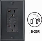 LEVITON MFG CO 20A BLK SLFTGFCI OUTLET ELECTRICAL LEVITON MFG CO