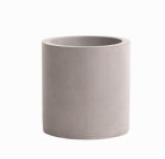 AVERA HOME GOODS LLC Cylinder Planter, Natural Fiberglass Reinforced Cement, 8 In. High LAWN & GARDEN AVERA HOME GOODS LLC   