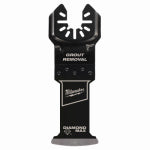 MILWAUKEE ELECTRIC TOOL CORP Open-Lok Diamond Max Grout Removal Blade for Oscillating Multi-Tool, Diamond Grit