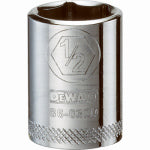 STANLEY TOOLS SAE Socket, Shallow, 6-Point, 1/2 In., 1/4 In. Drive
