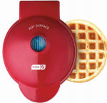 STOREBOUND LLC Mini 4-In. Waffle Maker, Red APPLIANCES & ELECTRONICS STOREBOUND LLC