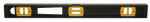 HULTAFORS Johnson 3724 I-Beam Level, 24 in L, 3-Vial, 1-Hang Hole, Non-Magnetic, Aluminum, Black TOOLS HULTAFORS