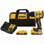 BLACK & DECKER/DEWALT 20-Volt MAX XR Cordless Hammer Drill/Driver Kit, Brushless Motor, 1/2-In., (2) Batteries TOOLS BLACK & DECKER/DEWALT