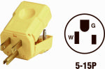 LEVITON MFG CO 15A YEL NYLON CORD PLUG ELECTRICAL LEVITON MFG CO