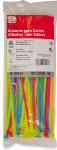 ECM INDUSTRIES LLC Fluorescent Cable Ties, Nylon, 8-in., 100-Pk.