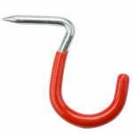 ASSA ABLOY AMERICAS RESIDENTIALI NC Storage Hook, Hammer-In, Red Vinyl Coated Steel, 1 In.