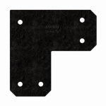 SIMPSON STRONG TIE Simpson Strong-Tie APVL6 Outdoor Accents�� Avant Collection��� ZMAX��, Black Powder-Coated L Strap for 6x6