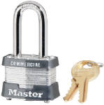 MASTER LOCK Master Lock 3KALF3210 Padlock, Keyed Alike Key, Open Shackle, 9/32 in Dia Shackle, 1-1/2 in H Shackle, Steel Shackle HARDWARE & FARM SUPPLIES MASTER LOCK   