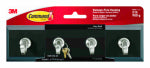 3M COMPANY Key Hook Rail, Adhesive, Slate Color, 8 x 2-1/8 x 1-1/2 In.