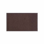 SPORTS LICENSING SOLUTIONS LLC Floor Mat, Dual Rib Chocolate Brown, Indoor/Outdoor, 18 x 28 In.