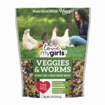 GLOBAL HARVEST FOODS LLC Veggies & Worms Gourmet Multi-Grain Chicken Snacks, 5 Lb. HARDWARE & FARM SUPPLIES GLOBAL HARVEST FOODS LLC