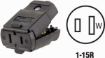 LEVITON MFG CO BLK 15A CONNECTOR ELECTRICAL LEVITON MFG CO
