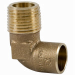 NIBCO INC Copper Pipe Elbow, 90 Degrees, 1/2 In. CxM MPT PLUMBING, HEATING & VENTILATION NIBCO INC