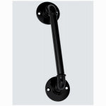 ASSA ABLOY AMERICAS RESIDENTIALI NC Industrial Pipe Gate / Door Handle, Black, 10.5 In. HARDWARE & FARM SUPPLIES ASSA ABLOY AMERICAS RESIDENTIALI NC