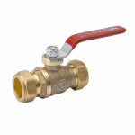 B & K INDUSTRIES B & K 107-024NL Ball Valve, 3/4 in Connection, Compression, 200 psi Pressure, Manual Actuator, Brass Body PLUMBING, HEATING & VENTILATION B & K INDUSTRIES