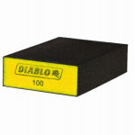 DIABLO Diablo DFBBLOCFIN03G Sanding Sponge, 4 in L, 2-1/2 in W, 100 Grit, Fine, Aluminum Oxide Abrasive PAINT DIABLO   
