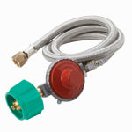 BARBOUR INTERNATIONAL Bayou Classic 48 In. Stainless Steel High Pressure LP Hose & Preset Regulator