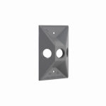 RACO INCORPORATED 1-Gang Weatherproof Cluster Cover, 3 Outlets, Gray ELECTRICAL RACO INCORPORATED