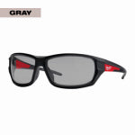 MILWAUKEE ELECTRIC TOOL CORP Performance Safety Glasses, Gray Fog-Free Lenses