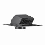 LAMBRO INDUSTRIES 4 In. Exhaust Roof Vent, Removable Screen & Damper, Black Plastic PLUMBING, HEATING & VENTILATION LAMBRO INDUSTRIES