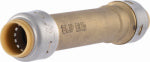 SHARKBITE/CASH ACME Push-Fit  Slip Pipe Coupling, Lead Free, 1/2 x 1/2 In.
