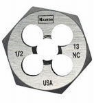 IRWIN INDUSTRIAL TOOL CO Hanson Hexagon Fractional Die, National Coarse, 1/2 In. x 13 TOOLS IRWIN INDUSTRIAL TOOL CO