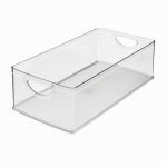 INTERDESIGN INC Clear Cabinet Bin 16 x 8 x 5