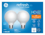 GE GE 47659 LED Bulb, Globe, 350 Lumens, 4.5 W, G25 Lamp, 40 W Equivalent, E26 Lamp Base, Dimmable, Daylight ELECTRICAL GE