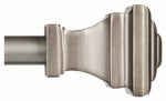 KENNEY Kenney Fast Fit KN75245 Curtain Rod, 5/8 in Dia, 66 to 120 in L, Steel, Pewter PAINT KENNEY