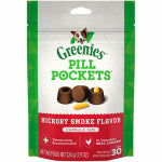AMERICAN DISTRIBUTION & MFG Pill Pockets Capsule Dog Treats, Hickory Smoke Flavor, 7.9 oz.
