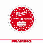MILWAUKEE Milwaukee 48-40-0740 Circular Saw Blade, 7-1/4 in Dia, 5/8 in Arbor, 24-Teeth, Carbide Cutting Edge TOOLS MILWAUKEE