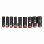 MILWAUKEE Milwaukee SHOCKWAVE Impact Duty 49-66-7022 Socket Set, Steel, Black Oxide, Specifications: 1/2 in Drive TOOLS MILWAUKEE