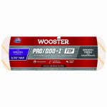 WOOSTER BRUSH Wooster RR665-9 Roller Cover, 3/16 in Thick Nap, 9 in L, Fabric Cover, White PAINT WOOSTER BRUSH   