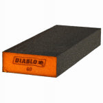 DIABLO Diablo ENDURA-BOND DFBBLOCBMD01G Flat Edge Sanding Block, 8 in L, 3 in W, 60 Grit, Medium, Aluminum Oxide Abrasive PAINT DIABLO   