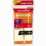 WOOSTER BRUSH Wooster RR304-4 1/2 Roller Cover, 1/4 in Thick Nap, 4-1/2 in L, Mohair Fabric Cover, White PAINT WOOSTER BRUSH   