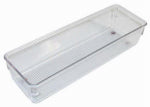 INTERDESIGN INC Linus Drawer Organizer, Clear/Chrome Plastic, 3 x 9 x 2 In.