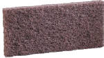 3M COMPANY Scrub & Strip Pad, Brown, 4-5/8 x 10 In.