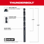 MILWAUKEE Milwaukee 48-89-2722 Jobber Drill Bit, 1/4 in Dia, 4 in OAL, Parabolic Flute, 3-Flute, 1/4 in Dia Shank TOOLS MILWAUKEE