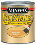 MINWAX Minwax 213104444 Waterbased Polyurethane Stain, Satin, Liquid, Honey Pine, 0.5 pt, Can PAINT MINWAX