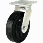 SHEPHERD HDWE. PROD., LLC. Shepherd Hardware 6 In. Mold-On Rubber Medium-Heavy Duty Swivel Plate Caster