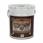 READY SEAL Ready Seal 535 Exterior Wood Stain, Flat, Mission Brown, Liquid, 5 gal PAINT READY SEAL