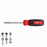 MILWAUKEE Milwaukee 48-22-2900 14-in-1 Multi-Bit Screwdriver, 1/4 in Drive, 9.11 in OAL, Plastic Handle, Ergonomic Handle TOOLS MILWAUKEE