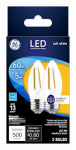 GE GE 93129349 Decorative LED Light Bulb, Blunt Tip, BM Lamp, 60 W Equivalent, E26/24 Medium Lamp Base, Yes, Clear ELECTRICAL GE