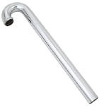 PLUMB SHOP DIV BRASSCRAFT Kitchen Floor Drain Tube, Chrome-Plated Brass, 1.5-In.OD Tube x 19.75-In.