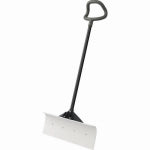 SUNCAST CORP UHMW Snow Pusher, Steel Shaft, 24-In.
